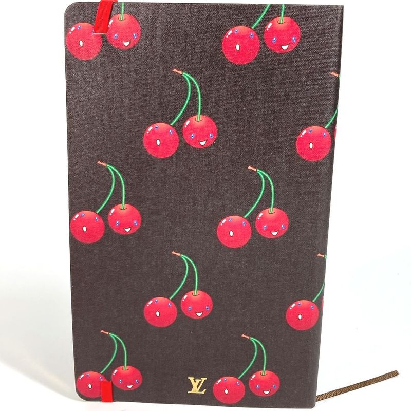 Louis Vuitton Notebook MM Jane Cherry Gi1371 Paper Brown