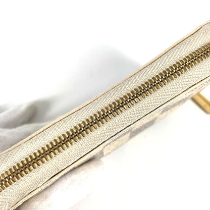 Louis Vuitton Coin Case Zippy Coin Purse N63069 Damier Azure Canvas White