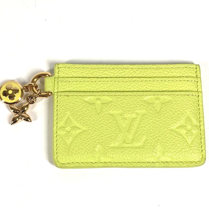 Louis Vuitton Card Case Card Case Porte Cult LV Charm M13645 Monogram Empreinte