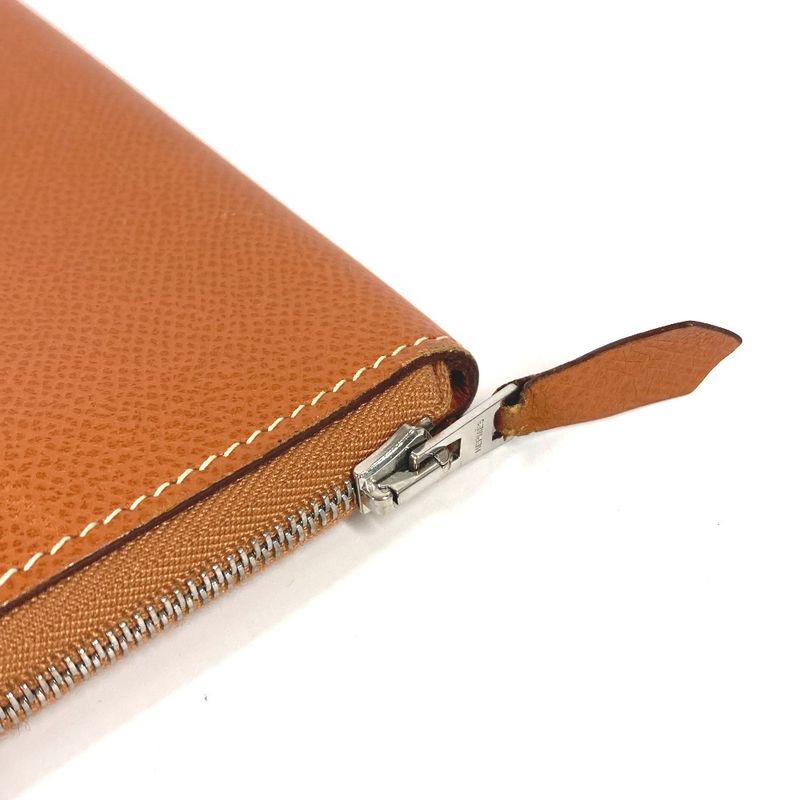 Hermes Long Wallet Azap Combine Epson Gold