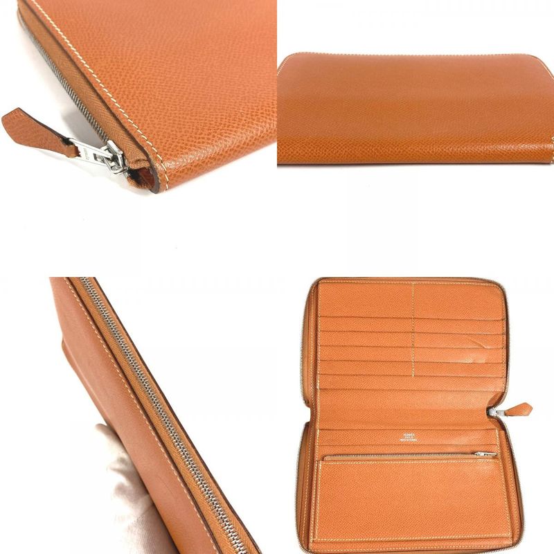 Hermes Long Wallet Azap Combine Epson Gold