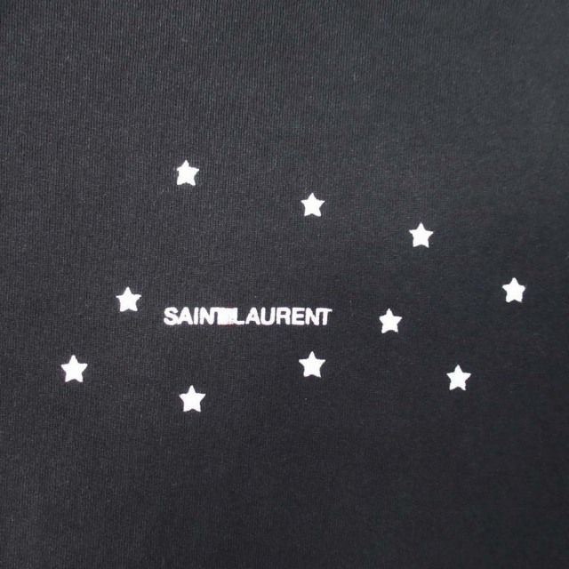 19ss Saint Laurent Paris Star Logo Print Hoodie Lined Sweatshirt Hoodie