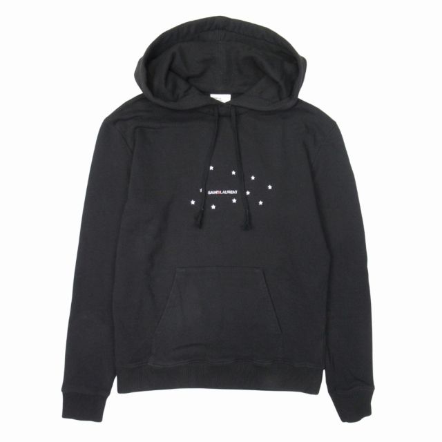 19ss Saint Laurent Paris Star Logo Print Hoodie Lined Sweatshirt Hoodie
