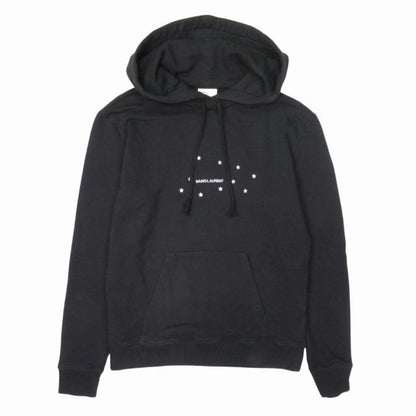 19ss Saint Laurent Paris Star Logo Print Hoodie Lined Sweatshirt Hoodie