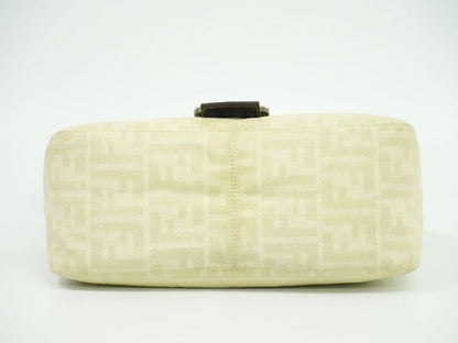 Authentic Fendi Zucca Mamma Bucket Shoulder Bag Handbag Canvas Beige 26325