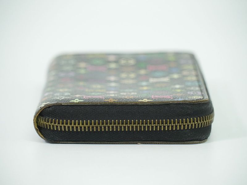 Authentic Louis Vuitton LV Zippy Wallet Monogram Multicolor Long Wallet Noir