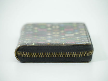 Authentic Louis Vuitton LV Zippy Wallet Monogram Multicolor Long Wallet Noir