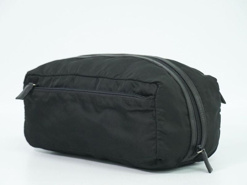 Authentic Prada Nylon Pouch Small Bag Black Miscellaneous Small Goods Used