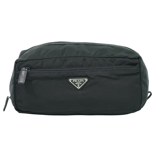 Authentic Prada Nylon Pouch Small Bag Black Miscellaneous Small Goods Used