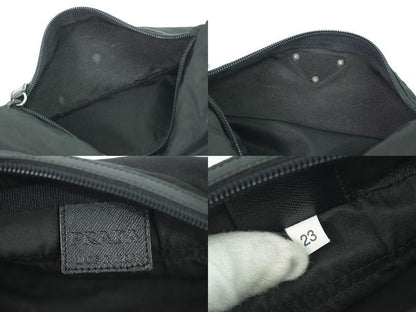 Authentic Prada Nylon Pouch Small Bag Black Miscellaneous Small Goods Used