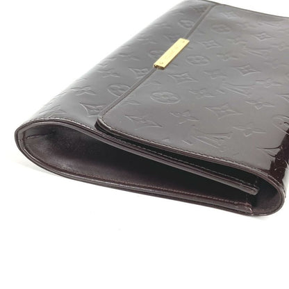 Louis Vuitton Clutch Bag Robertson M91548 Monogram Vernis Canvas Amarante Purple