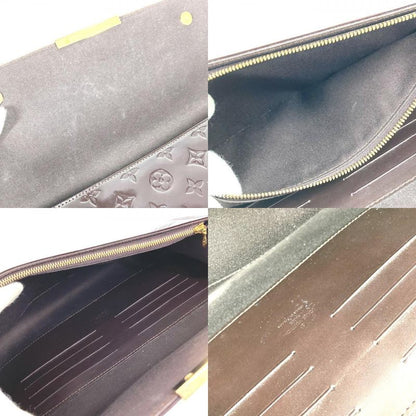 Louis Vuitton Clutch Bag Robertson M91548 Monogram Vernis Canvas Amarante Purple