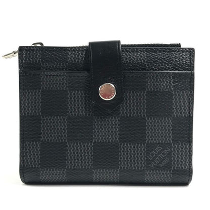 Louis Vuitton Bifold Wallet Multiport Carte N60451 Damier Graphite Canvas Black