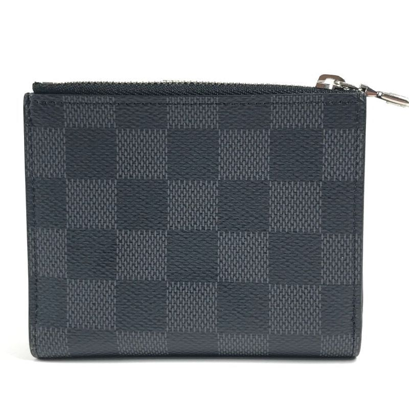 Louis Vuitton Bifold Wallet Multiport Carte N60451 Damier Graphite Canvas Black