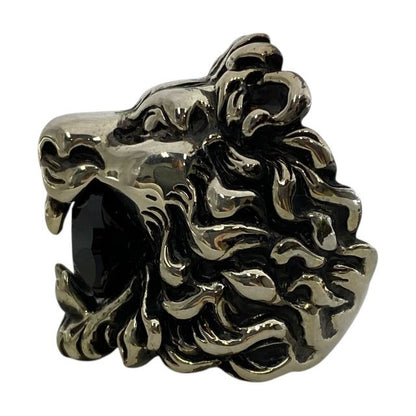 Gucci 402763 Lion's Head Ring Accessories GP Silver [size 8] Gucci Unisex