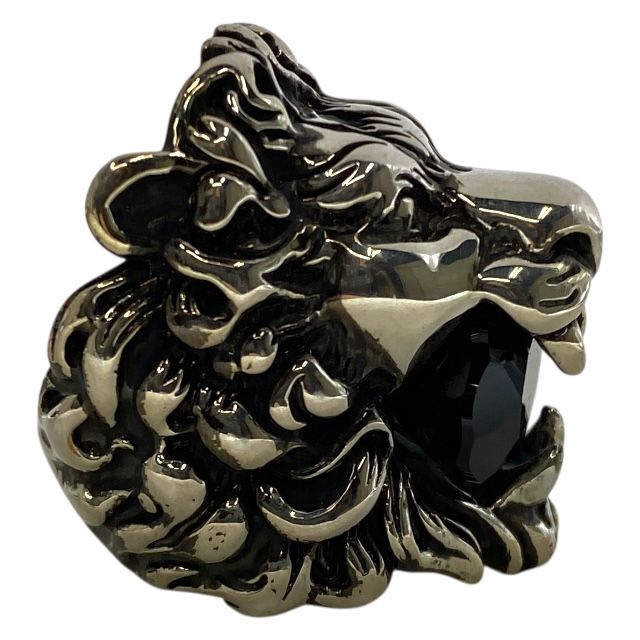 Gucci 402763 Lion's Head Ring Accessories GP Silver [size 8] Gucci Unisex