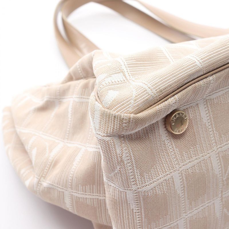 Chanel Tote Bag New Travel Line MM A15991 Beige Leather New Travel Line Tote MM