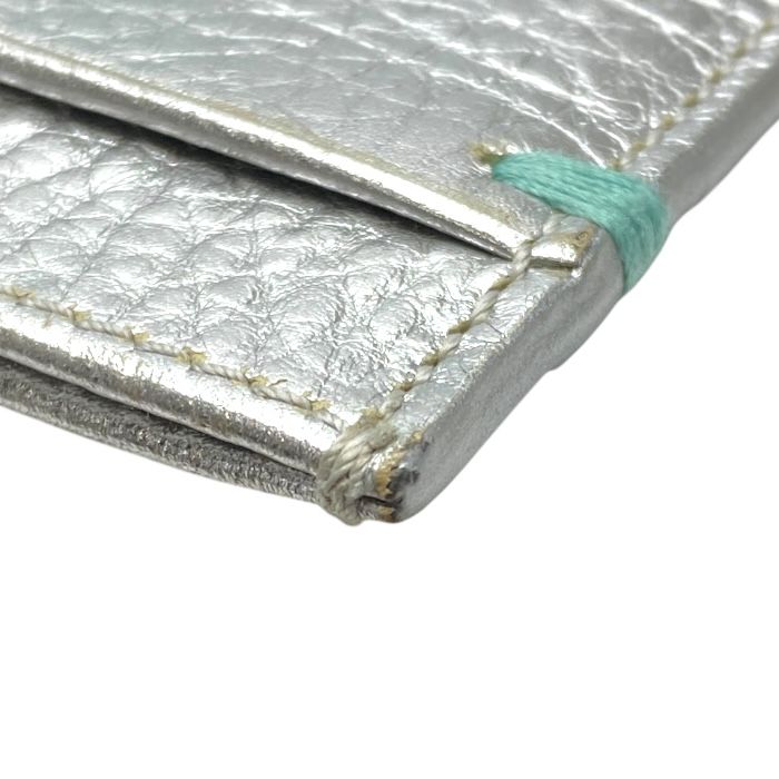 Tiffany & Co Card Case Business Card Holder Periodicals Pass Case Leather