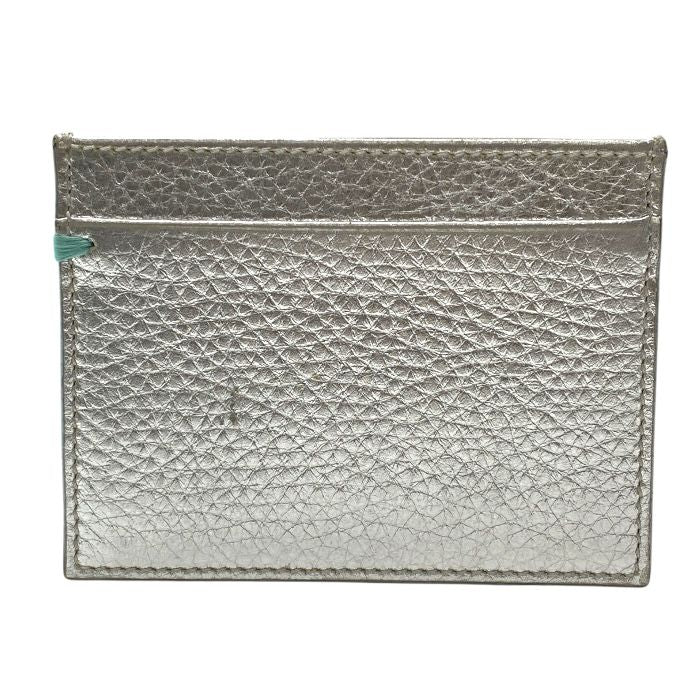 Tiffany & Co Card Case Business Card Holder Periodicals Pass Case Leather