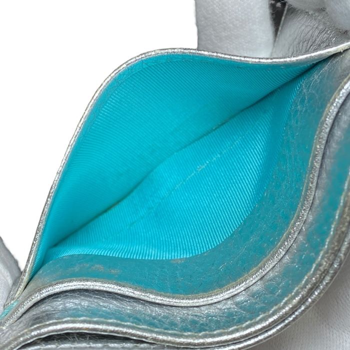 Tiffany & Co Card Case Business Card Holder Periodicals Pass Case Leather