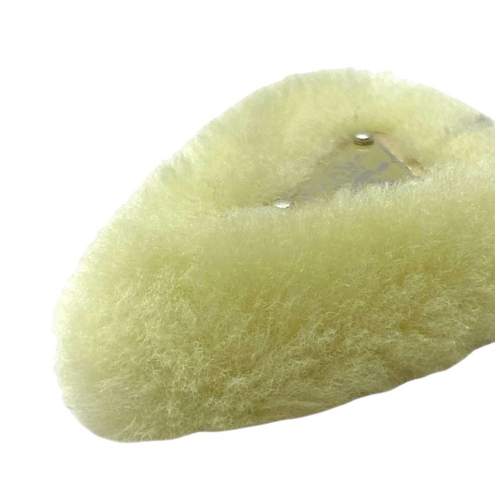 Prada 1if129 2EC9 F0379 Sheer Ring Hair Clip Logo Barrette Hair Clip Pin Hair