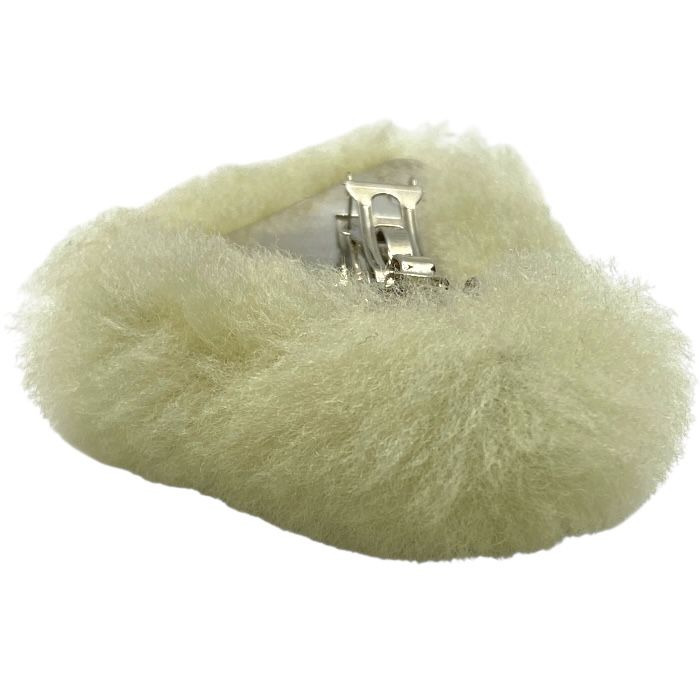 Prada 1if129 2EC9 F0379 Sheer Ring Hair Clip Logo Barrette Hair Clip Pin Hair