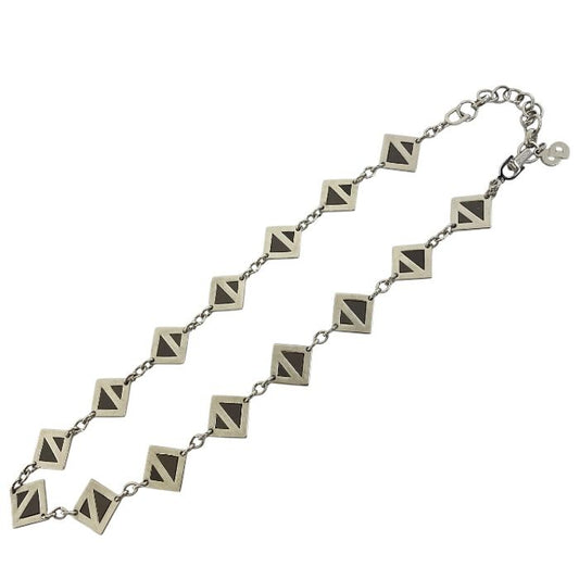 Christian Dior Diamond Necklace Jewelry Accessory GP Silver Christian Dior