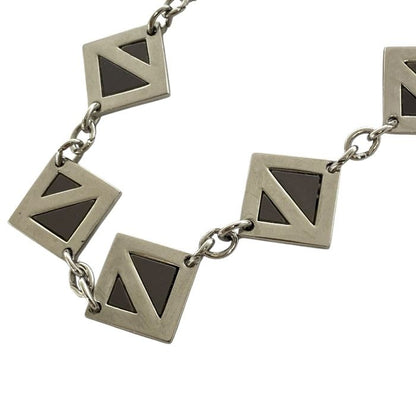 Christian Dior Diamond Necklace Jewelry Accessory GP Silver Christian Dior