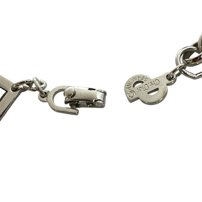 Christian Dior Diamond Necklace Jewelry Accessory GP Silver Christian Dior