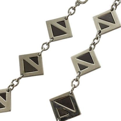 Christian Dior Diamond Necklace Jewelry Accessory GP Silver Christian Dior