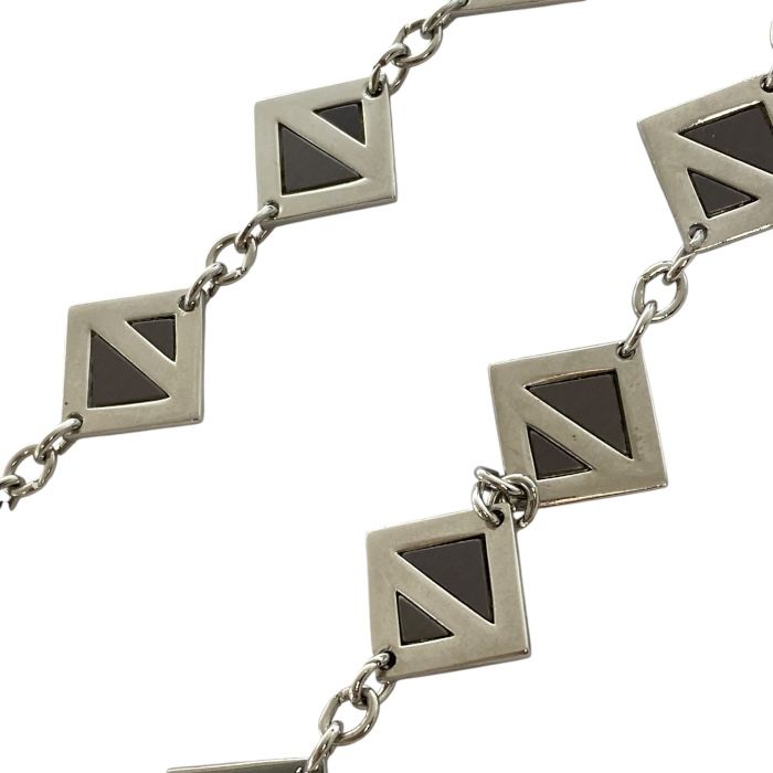 Christian Dior Diamond Necklace Jewelry Accessory GP Silver Christian Dior