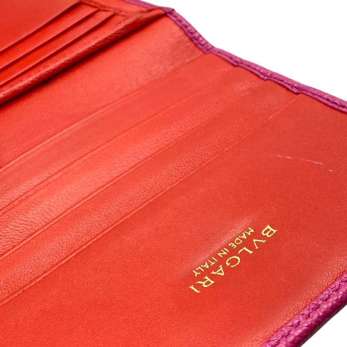 Bulgari 282491 Wallet Trifold Wallet Medium Wallet Fold Wallet Logo Clip
