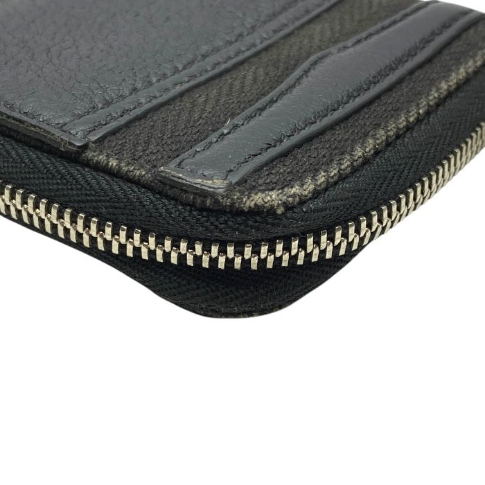 Bvlgari 34583 B-zero1 Coin Case Coin Purse Round Zipper Logo Leather Black