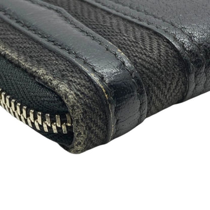 Bvlgari 34583 B-zero1 Coin Case Coin Purse Round Zipper Logo Leather Black