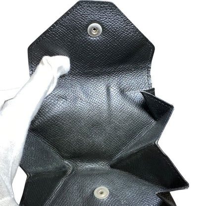 Hermes Le Van Cattle Coin Case Coin Purse Coin Purse Chèvre Leather Black