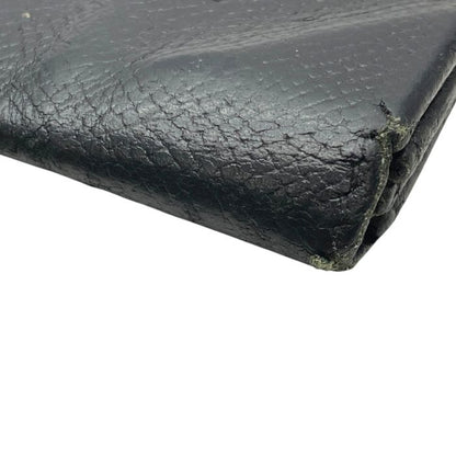 Hermes Le Van Cattle Coin Case Coin Purse Coin Purse Chèvre Leather Black
