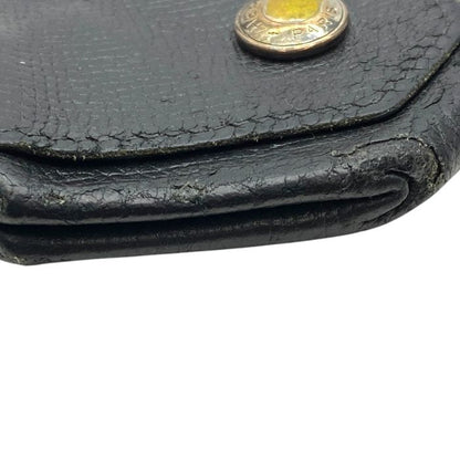 Hermes Le Van Cattle Coin Case Coin Purse Coin Purse Chèvre Leather Black