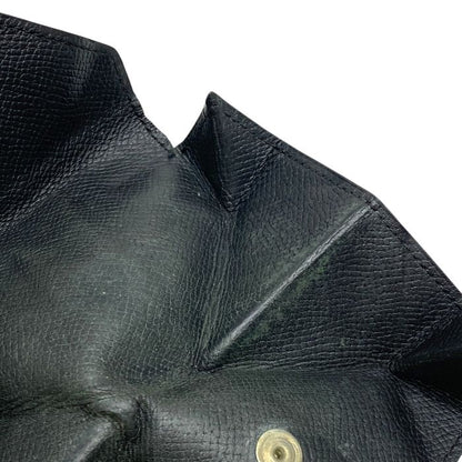 Hermes Le Van Cattle Coin Case Coin Purse Coin Purse Chèvre Leather Black