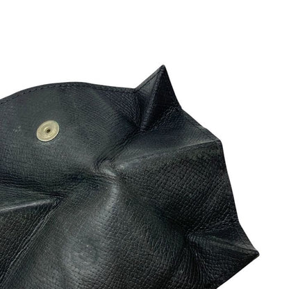 Hermes Le Van Cattle Coin Case Coin Purse Coin Purse Chèvre Leather Black