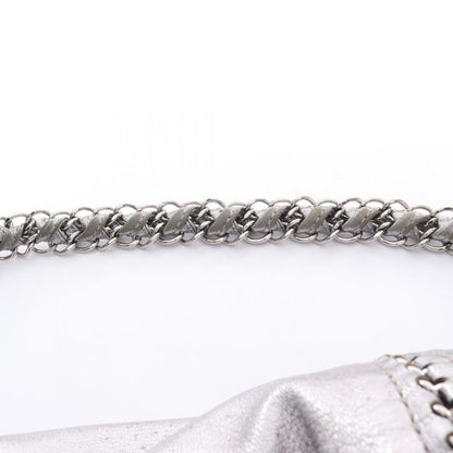 Chanel Shoulder Bag Luxury Line Silver Leather Coco Mark Chain Shoulder Women