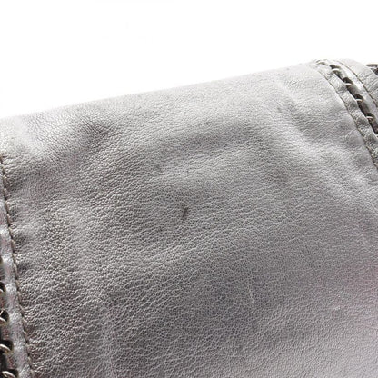 Chanel Shoulder Bag Luxury Line Silver Leather Coco Mark Chain Shoulder Women