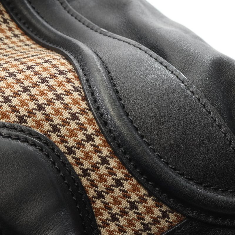 Celine Handbag Luggage Mini Shopper 165212 Black/beige Canvas Leather Luggage