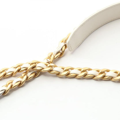 Chanel Shoulder Bag Chanel 19 Matelasse Ap2728 White Leather Chanel19 Matelasse