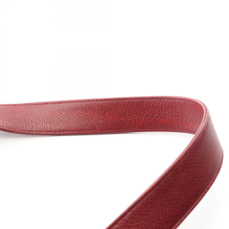 Chanel Shoulder Bag Triple Coco Mark Wine Red Caviar Skin (grained Calf) Triple