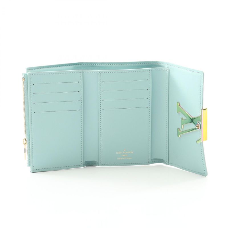 Louis Vuitton Portefeuille Capucines Compact Trifold Wallet In Blue Topaz