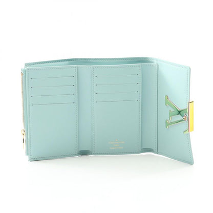 Louis Vuitton Portefeuille Capucines Compact Trifold Wallet In Blue Topaz