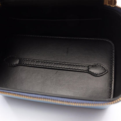 Bulgari Bvlgari Handbag Serpenti Jewelry Box Blue Leather Serpenti 2way Vanity