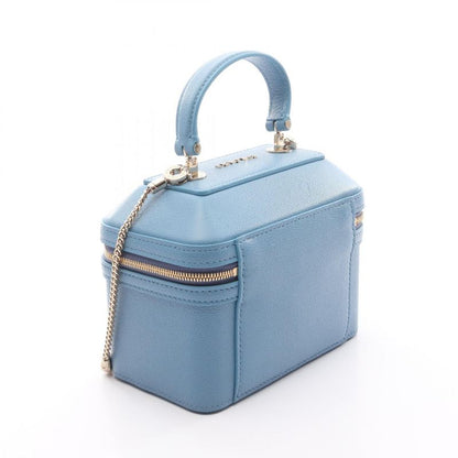 Bulgari Bvlgari Handbag Serpenti Jewelry Box Blue Leather Serpenti 2way Vanity