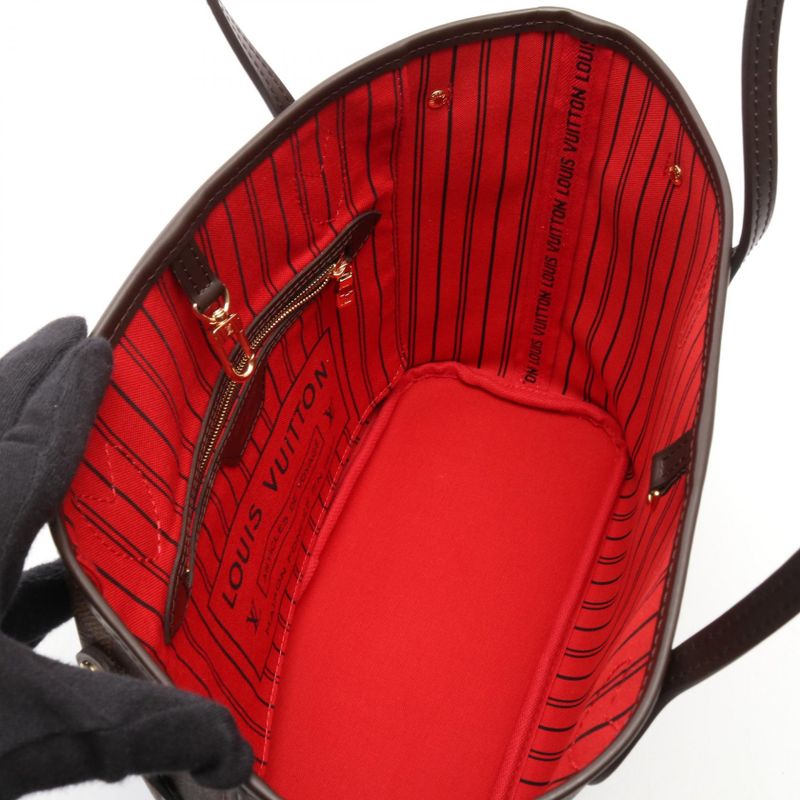 Louis Vuitton Tote Bag Neverfull PM Damier Ebene N40600 PVC Coated Canvas