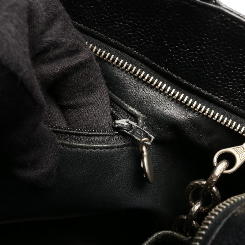 Chanel Tote Bag Reproduction Tote Black Caviar Skin (grained Calf) Reproduction